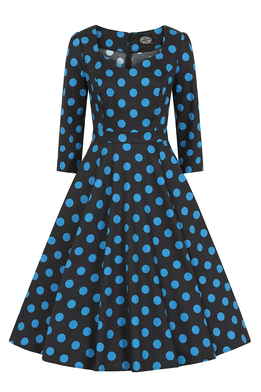 Lilah Polka Dot Swing Dress